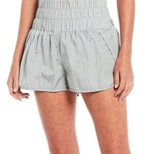 Free People FP Movement The Way Home High Rise Pull-On Gray Shorts Size Large